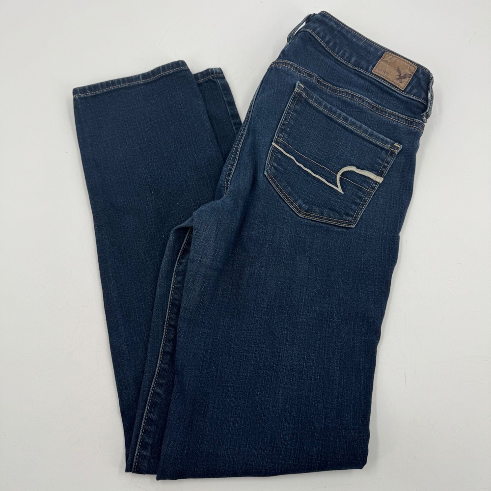 American Eagle Super Stretch Skinny Dark Wash Denim‎ Jeans Size 4